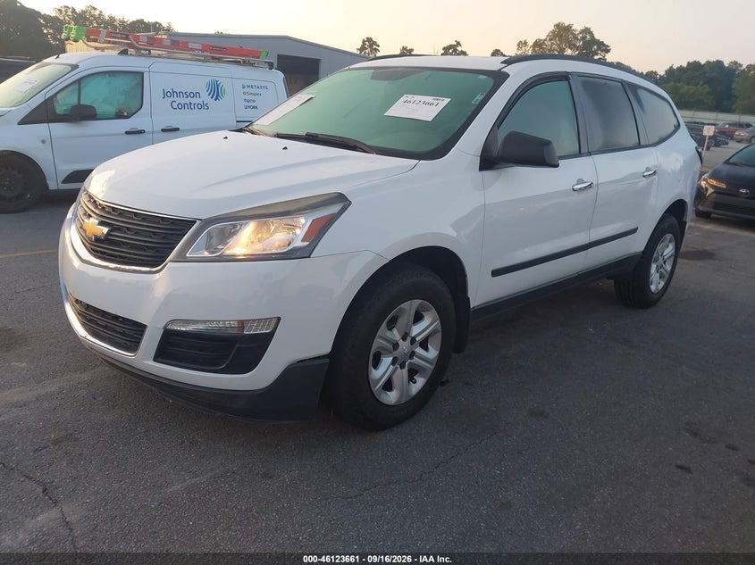 Vin: 1gnkrfkd0hj100372, lot: 46623381, chevrolet traverse ls 20172