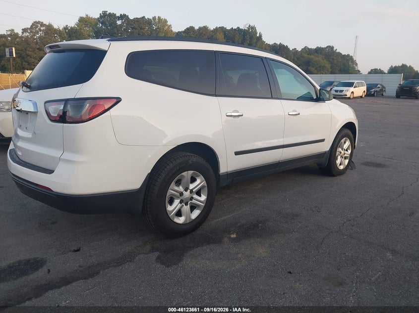 Vin: 1gnkrfkd0hj100372, lot: 46623381, chevrolet traverse ls 20174