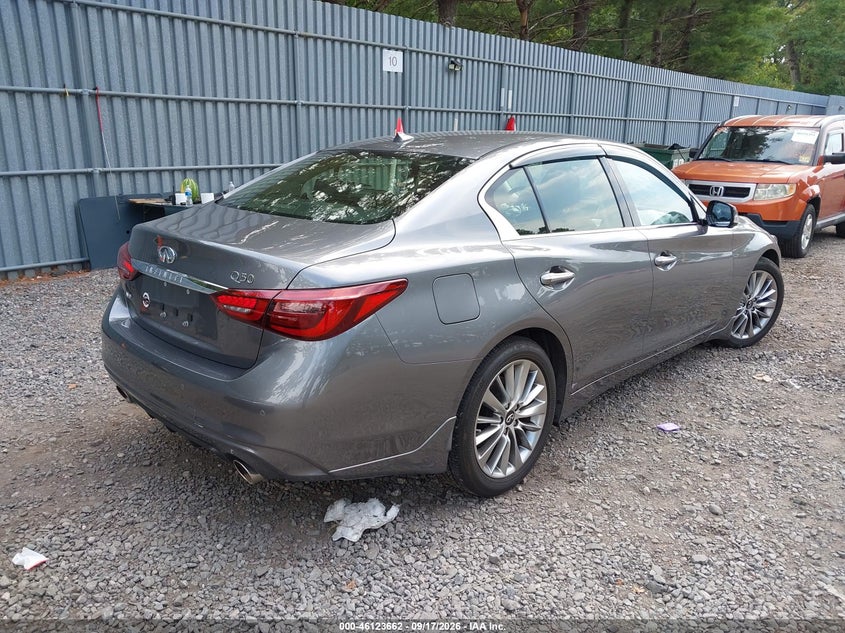 Vin: jn1ev7br6rm632425, lot: 46623382, infiniti q50 luxe awd 20244