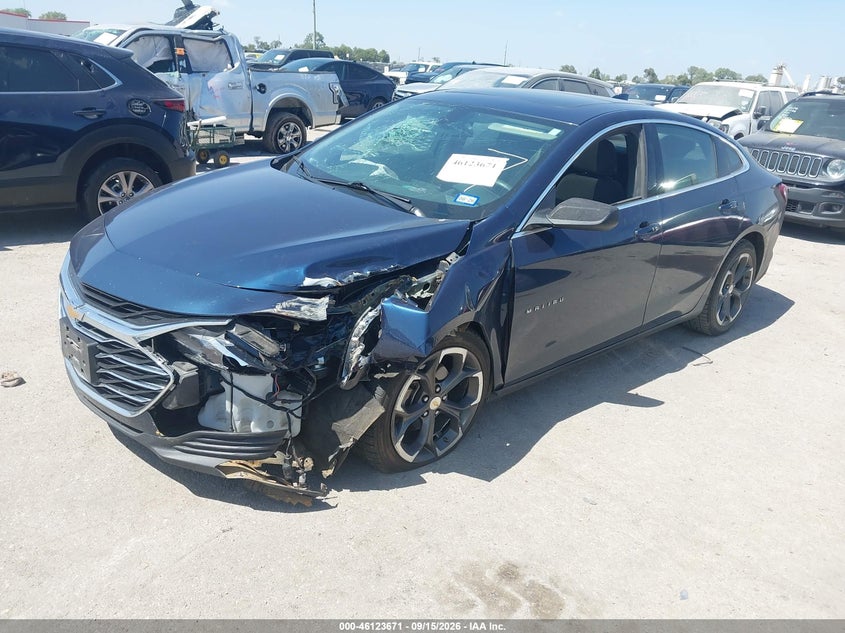 2022 Chevrolet Malibu Fwd Lt, Front End, IAAI, VIN 1G1ZD5ST6NF148960 — photo 2