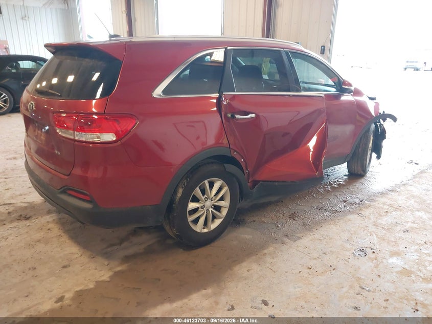 Vin: 5xypg4a56gg111345, lot: 46623423, kia sorento 3.3l lx 20164