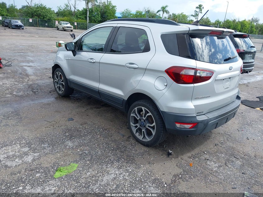 Vin: maj6s3jl9kc296528, lot: 46623441, ford ecosport ses 20193