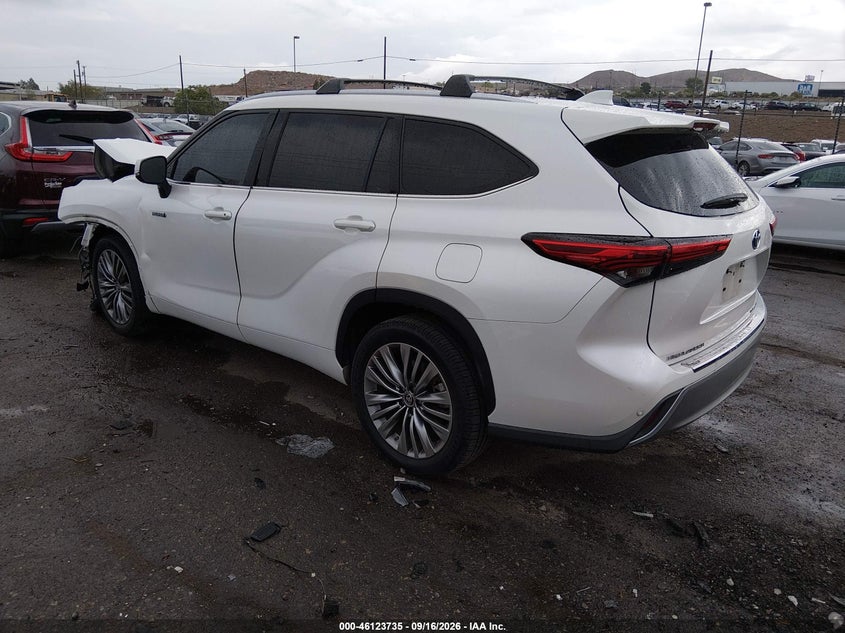 Vin: 5tdfarah8ms005532, lot: 46623455, toyota highlander hybrid platinum 20213