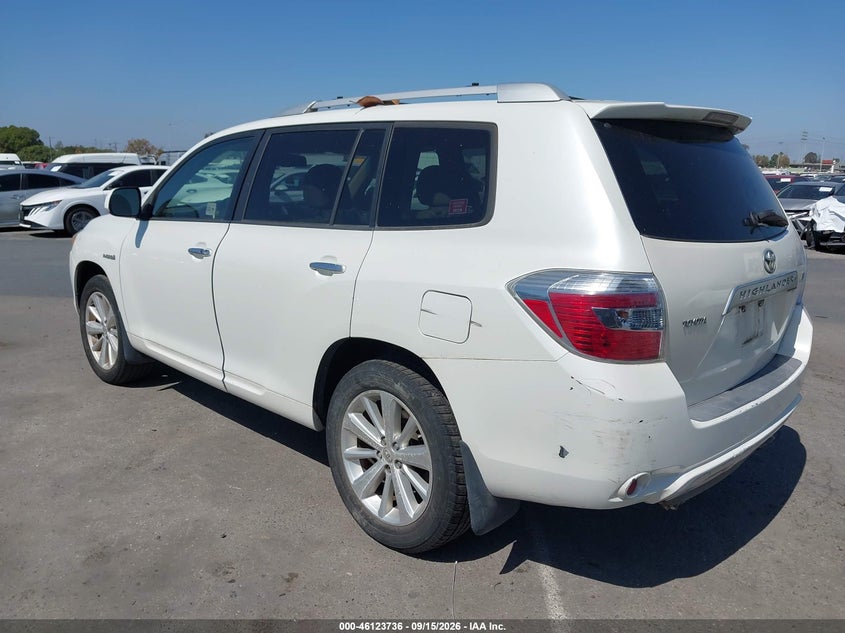 TOYOTA HIGHLANDER HYBRID 2008 VIN JTEEW44A982017065