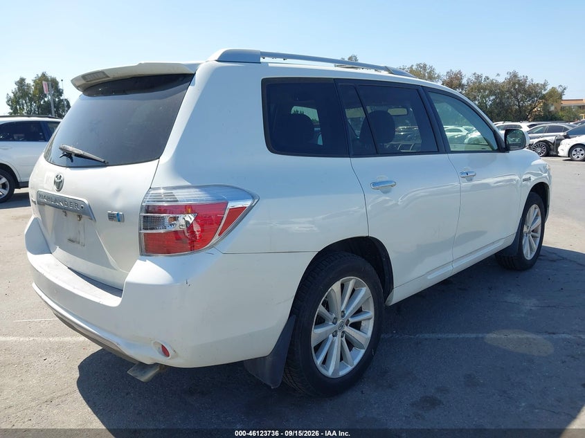 TOYOTA HIGHLANDER HYBRID 2008 VIN JTEEW44A982017065