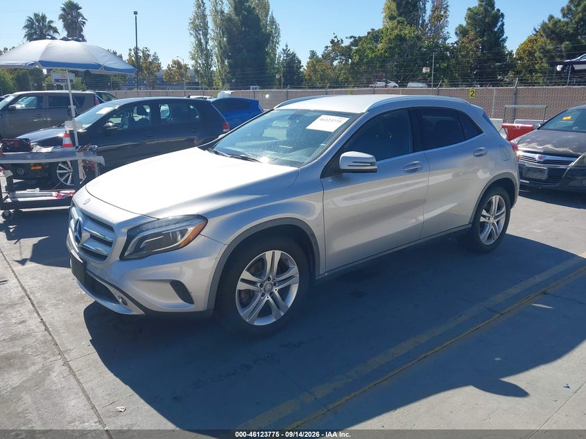Vin: wdctg4gb8fj092205, lot: 46623495, mercedes-benz gla 250 4matic 20152