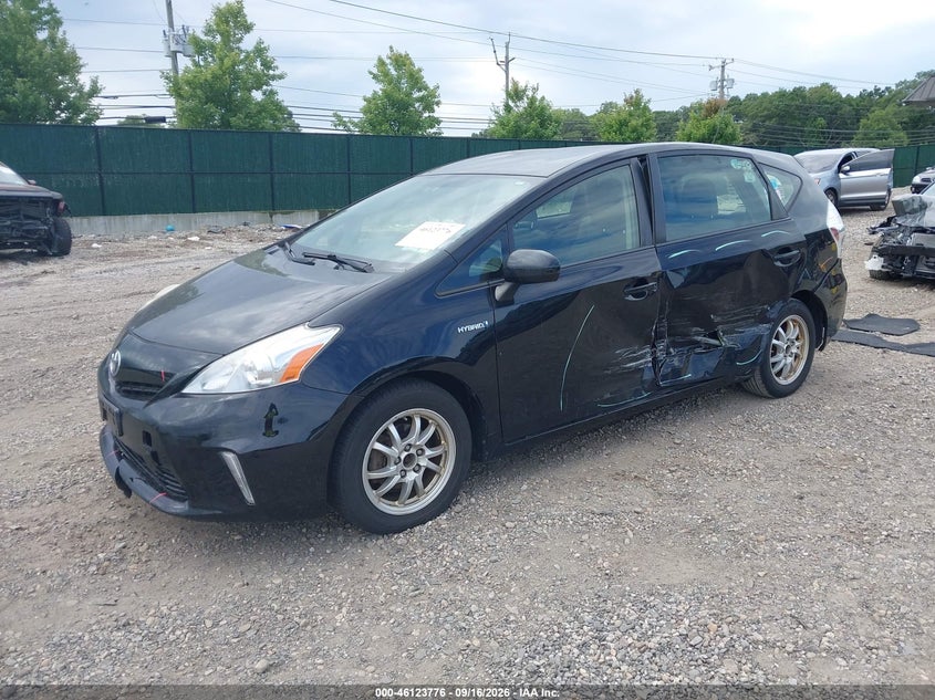 2012 Toyota Prius v (+), Обидва боки, IAAI, VIN JTDZN3EU8C3177257 — фото 2
