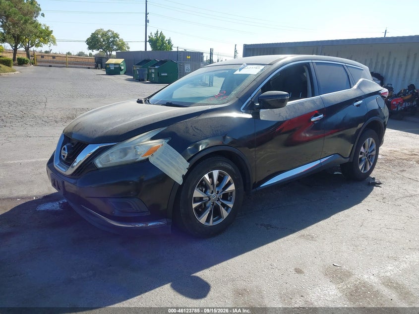 Vin: 5n1az2mh9gn151417, lot: 46623505, nissan murano platinum/s/sl/sv 20162