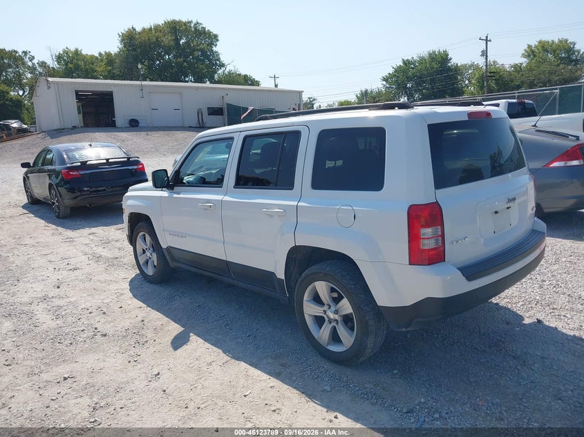Vin: 1c4njrfb9ed713124, lot: 46623509, jeep patriot latitude 20143