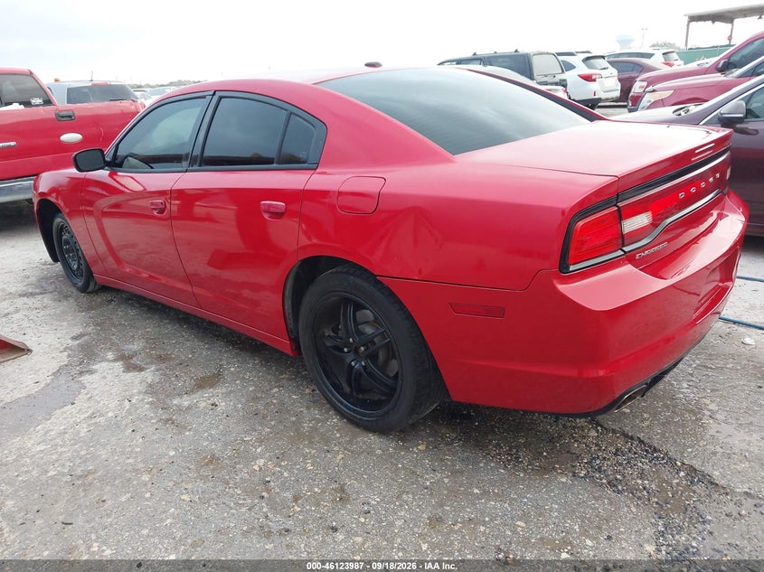 Vin: 2c3cdxbg1ch109107, lot: 46623707, dodge charger se 20123