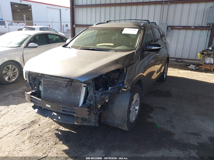 Vin: 5xypg4a34jg406739, lot: 46623718, kia sorento 2.4l lx 20182