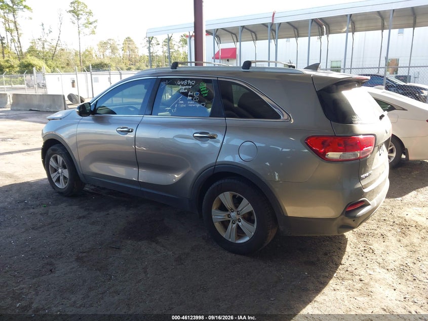 Vin: 5xypg4a34jg406739, lot: 46623718, kia sorento 2.4l lx 20183