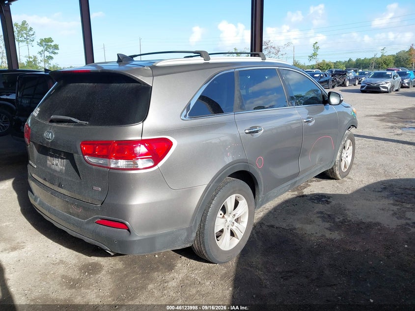 Vin: 5xypg4a34jg406739, lot: 46623718, kia sorento 2.4l lx 20184