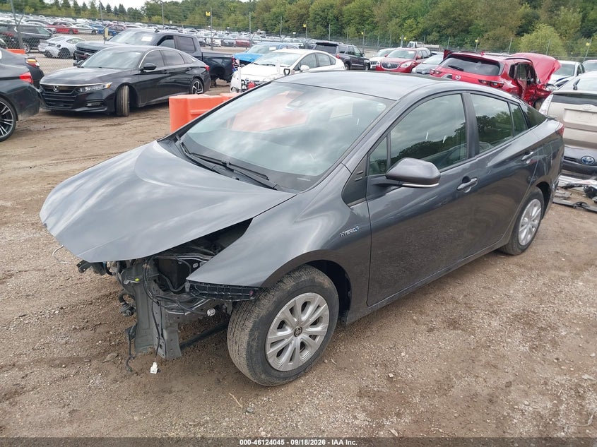 Vin: jtdkamfu7m3147797, lot: 46623765, toyota prius le 20212