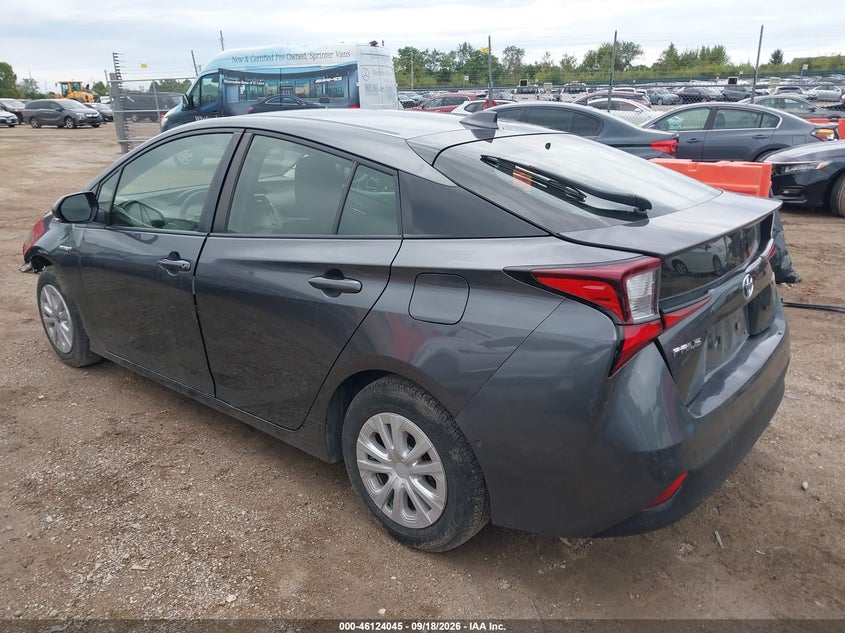 Vin: jtdkamfu7m3147797, lot: 46623765, toyota prius le 20213