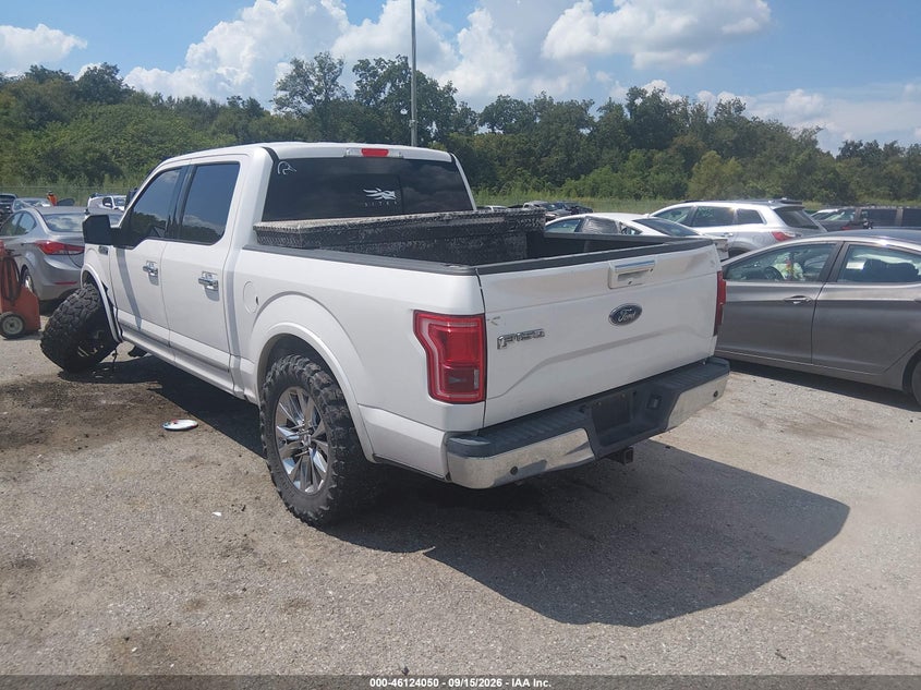 Vin: 1ftew1cg3fke19251, lot: 46623770, ford f-150 lariat 20153