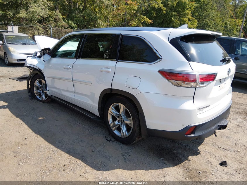 Vin: 5tddkrfh9gs286788, lot: 46623772, toyota highlander limited platinum v6 20163