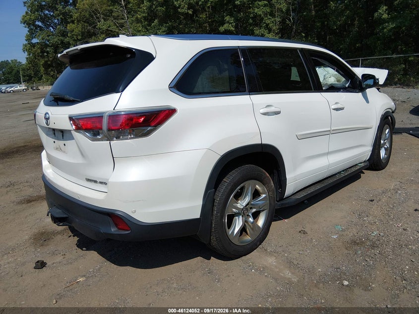 Vin: 5tddkrfh9gs286788, lot: 46623772, toyota highlander limited platinum v6 20164