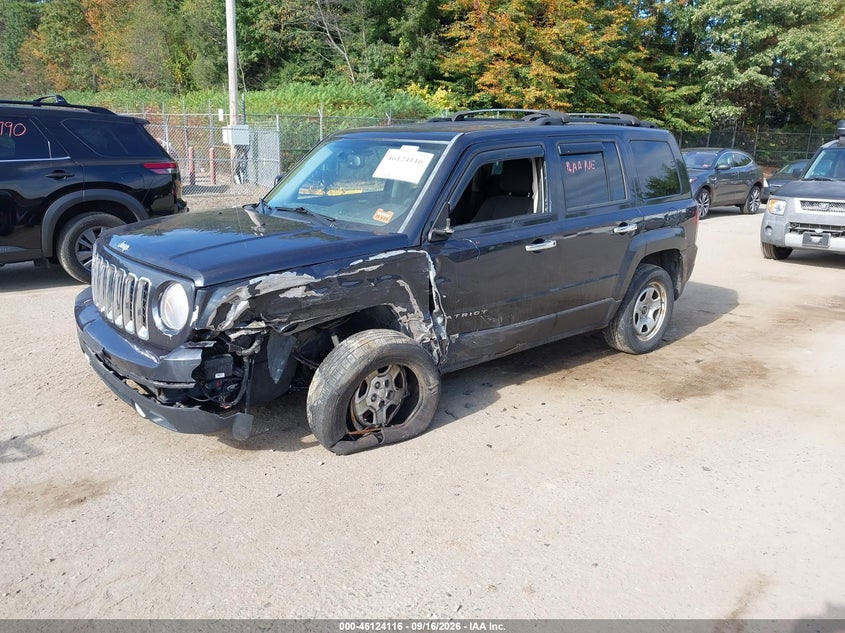 Vin: 1c4njrbb6gd586664, lot: 46623836, jeep patriot sport 20162