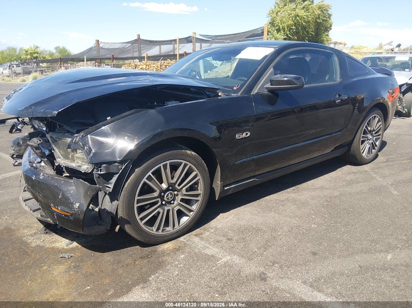 Vin: 1zvbp8cf2c5227147, lot: 46623840, ford mustang gt premium 20122