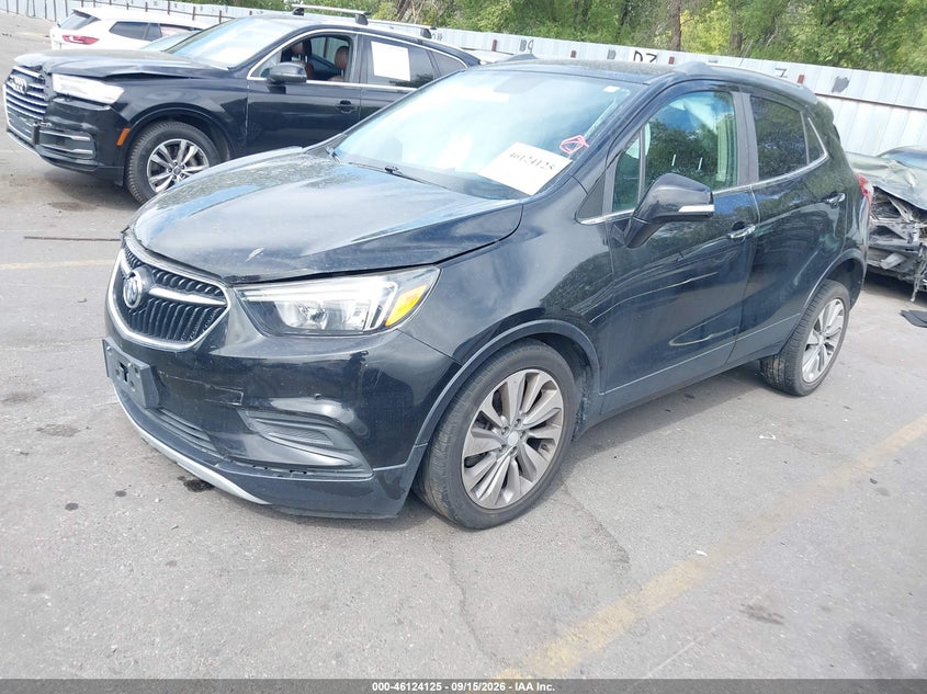 Vin: kl4cjasb3kb709537, lot: 46623845, buick encore fwd preferred 20192