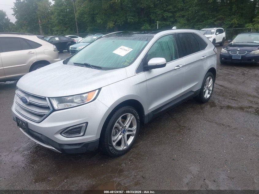 Vin: 2fmpk3k9xjbb06179, lot: 46623887, ford edge titanium 20182