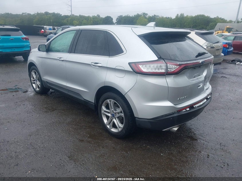 Vin: 2fmpk3k9xjbb06179, lot: 46623887, ford edge titanium 20183