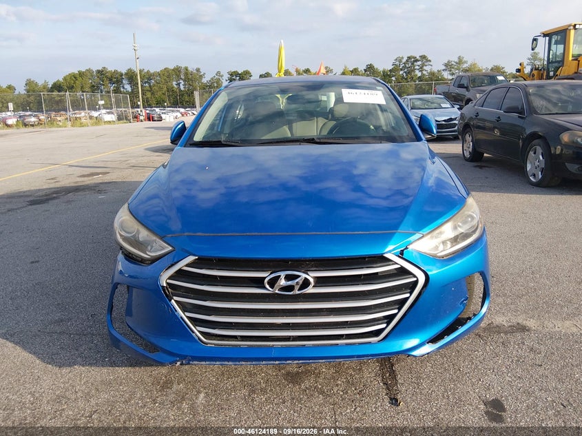 HYUNDAI ELANTRA 2017 VIN KMHD84LF6HU191280