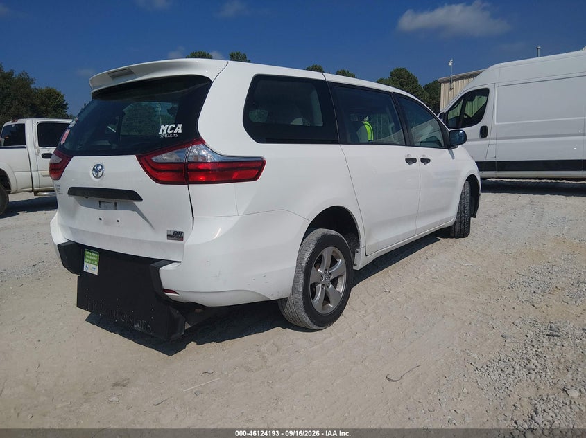 Vin: 5tdzz3dc0hs781727, lot: 46623913, toyota sienna l 7 passenger 20174