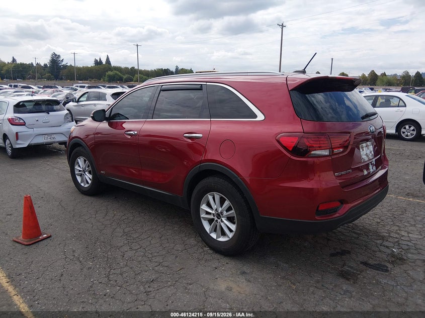 Vin: 5xypgda36lg698719, lot: 46623934, kia sorento 2.4l lx 20203