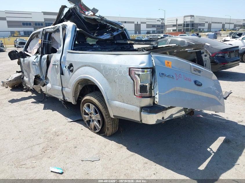 Vin: 1ftew1cg8gfb01006, lot: 46623981, ford f-150 lariat 20163