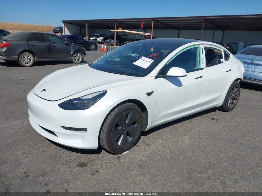 2023 Tesla Model 3, Rear, IAAI, VIN 5YJ3E1EA4PF576370 — photo 2