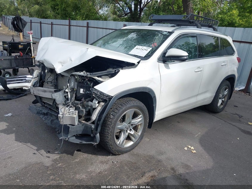 Vin: 5tddzrfh3js817308, lot: 46624011, toyota highlander limited 20182