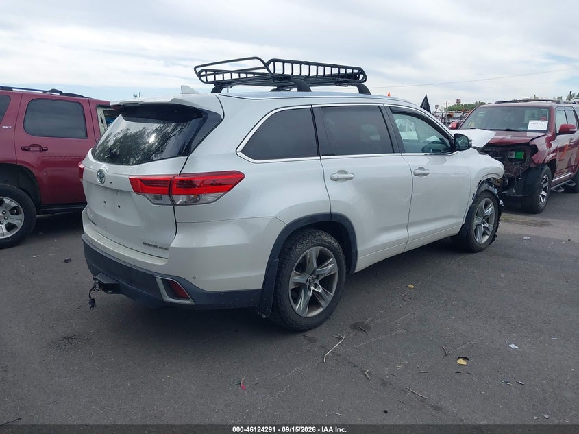 Vin: 5tddzrfh3js817308, lot: 46624011, toyota highlander limited 20184