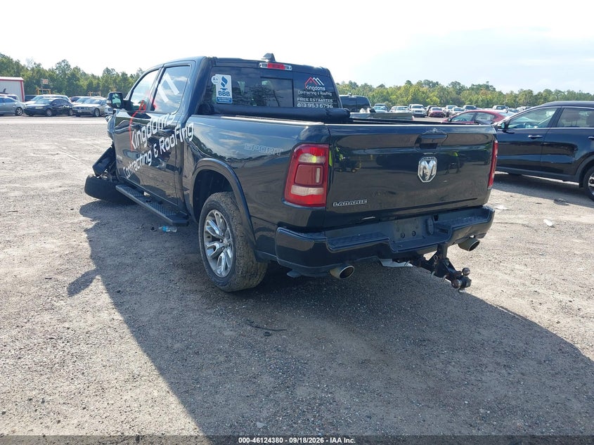 Vin: 1c6rrejt3mn502309, lot: 46624100, ram 1500 laramie  4x2 5'7 box 20213