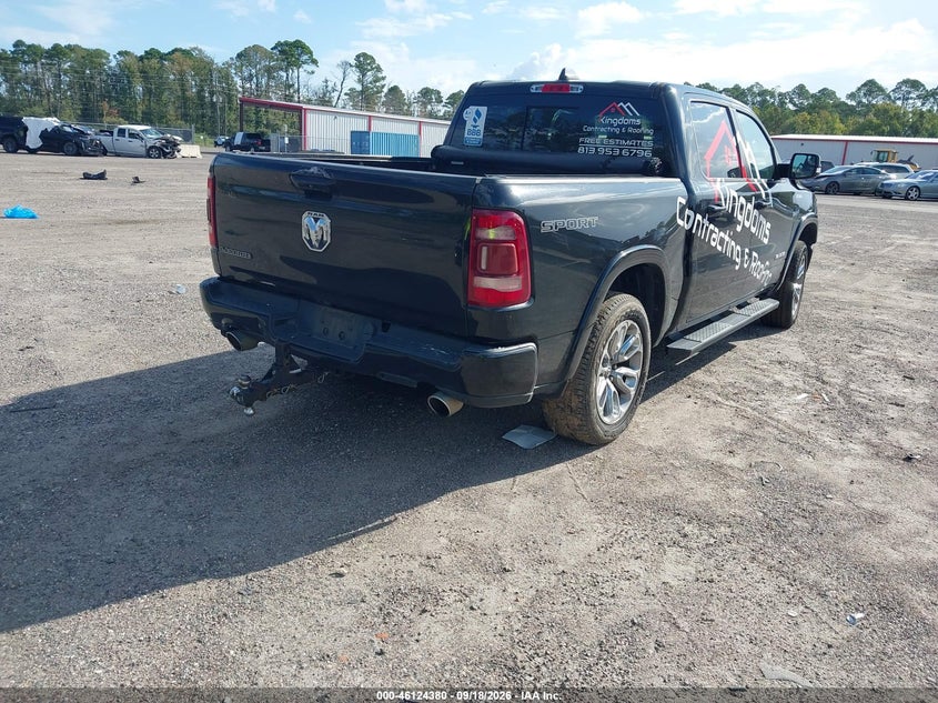 Vin: 1c6rrejt3mn502309, lot: 46624100, ram 1500 laramie  4x2 5'7 box 20214
