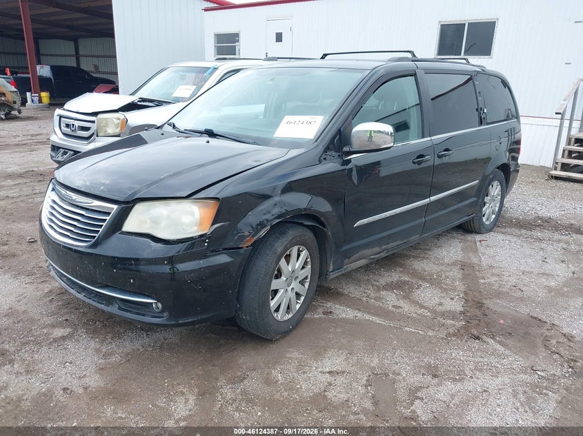 Vin: 2a4rr8dg2br745452, lot: 46624107, chrysler town & country touring-l 20112