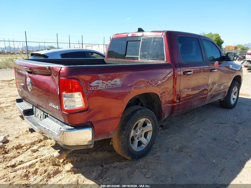 Vin: 1c6srfft5ln111418, lot: 46624118, ram 1500 big horn  4x4 5'7 box 20204