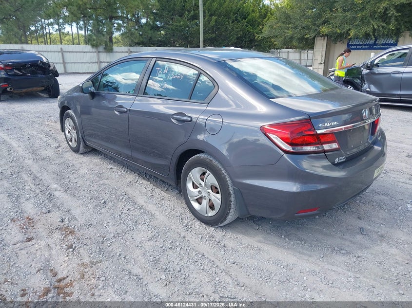 Vin: 2hgfb2f5xfh548094, lot: 46624151, honda civic lx 20153