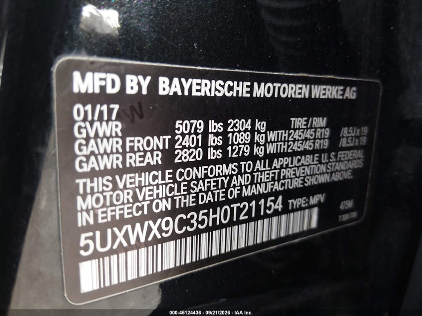 2017 BMW X3 XDRIVE28I · Фото 9