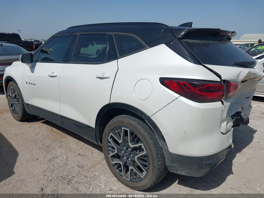 Vin: 3gnkbkrs2ps201931, lot: 46624169, chevrolet blazer awd rs 20233