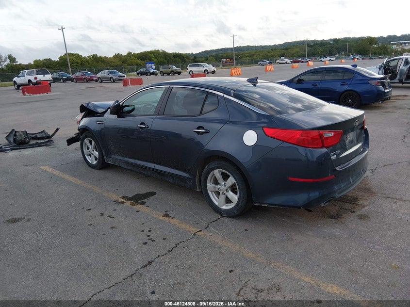 Vin: knagm4a73f5563235, lot: 46624228, kia optima lx 20153