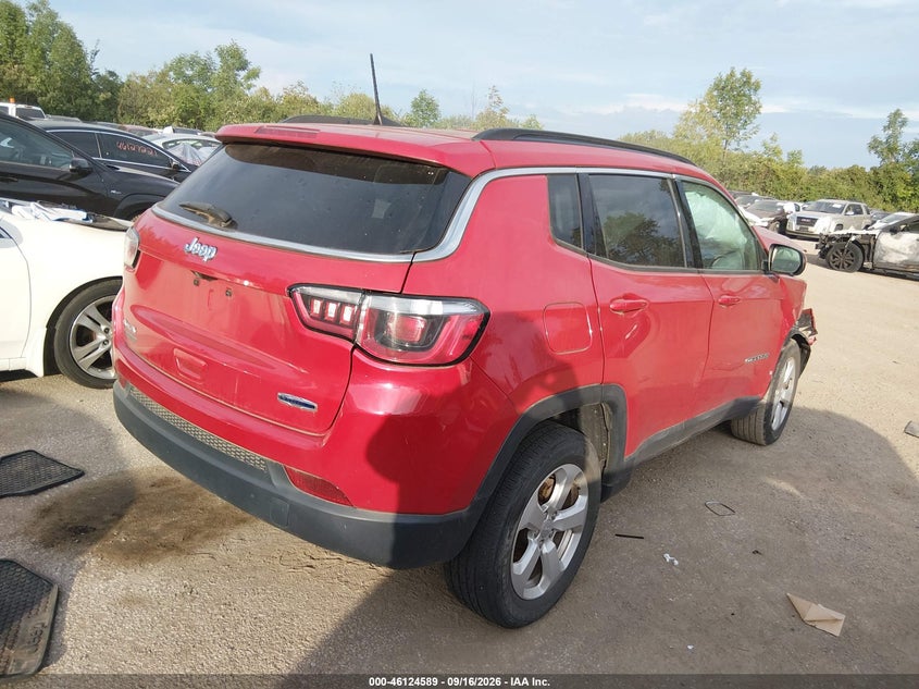 Vin: 3c4njdbbxjt192136, lot: 46624309, jeep compass latitude 4x4 20184