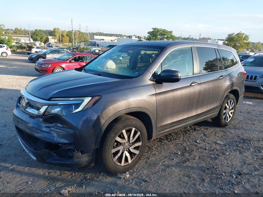 Vin: 5fnyf6h5xmb049461, lot: 46624356, honda pilot awd ex-l 20212
