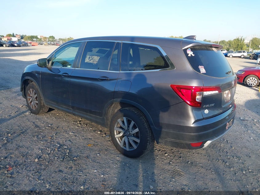 Vin: 5fnyf6h5xmb049461, lot: 46624356, honda pilot awd ex-l 20213