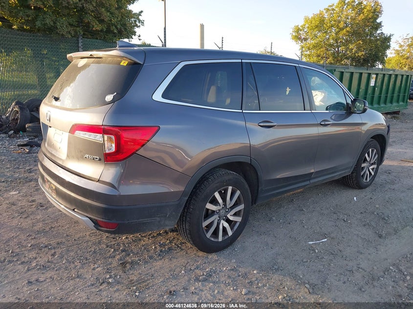 Vin: 5fnyf6h5xmb049461, lot: 46624356, honda pilot awd ex-l 20214