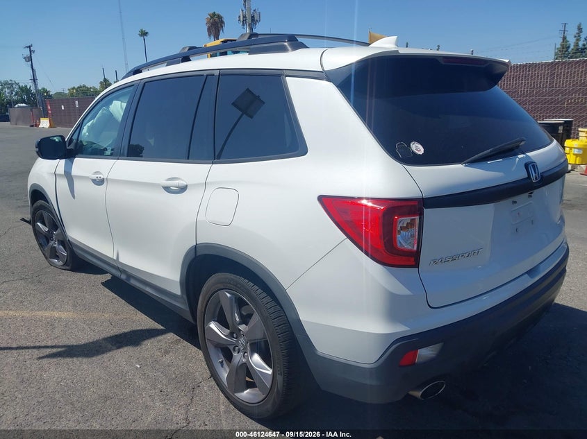 Vin: 5fnyf7h92lb001315, lot: 46624367, honda passport 2wd touring 20203