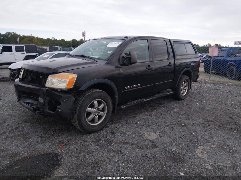 2012 Nissan Titan Pro-4X, Удар спереди, IAAI, VIN 1N6BA0EC7CN320753 — фото 2