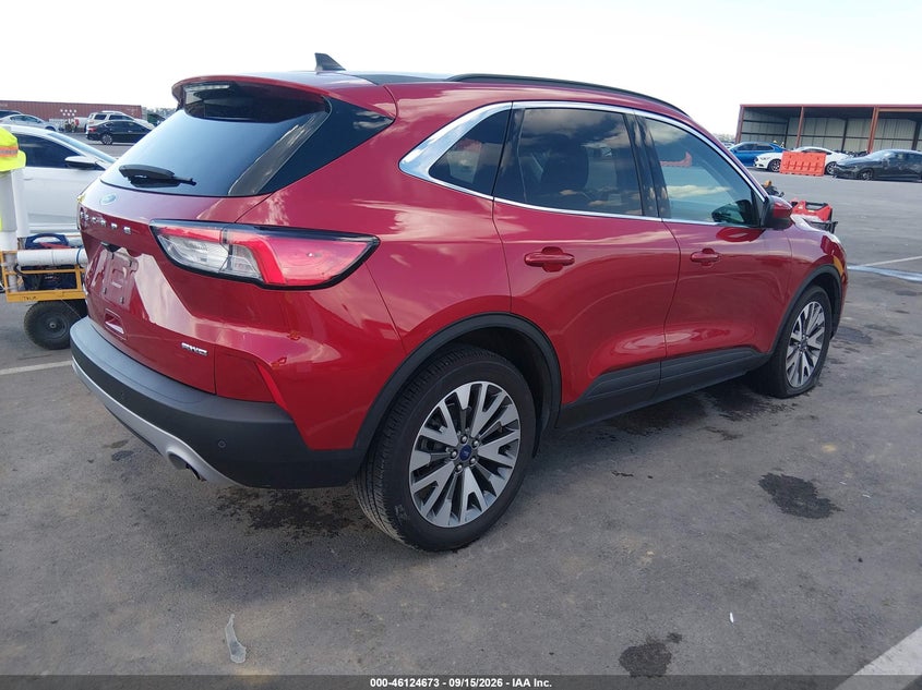 Vin: 1fmcu9j9xnua99280, lot: 46624393, ford escape titanium 20224