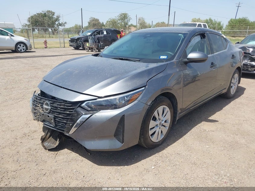 Vin: 3n1ab8bv8ry246922, lot: 46624406, nissan sentra s xtronic cvt 20242